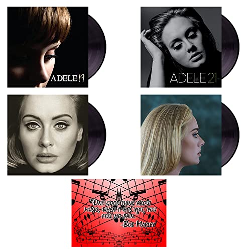 Adele: Complete 4 Vinyl Studio Album Discography Newest Release 30 Included with Bonus Art Card