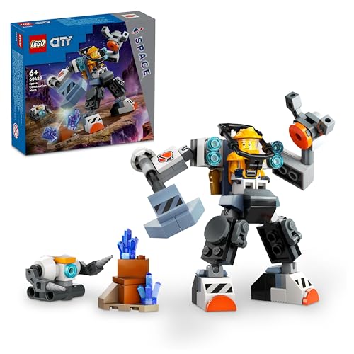 LEGO City Space Construction Mech Suit, Action Figure Toy for 6 Plus Year Old Kids, Boys & Girls, Building Set with Robot and a Pilot Minifigure, Small Gift Idea 60428