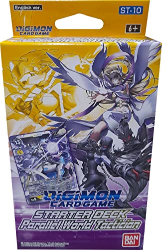 BANDAI Digimon Card Game: Starter Deck - Parallel World Tactician ST10 | Card Game | Ages 6+ | 2 Players | 10 Minutes Playing Time, Multicolor (BCL2611043)