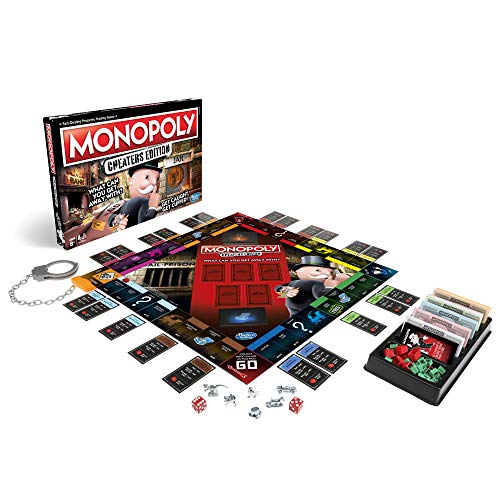 Hasbro Gaming Monopoly Game: Cheaters Edition Board Game Ages 8 and Up, 2 Players