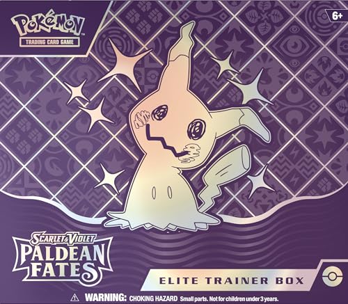 Pokémon TCG: Scarlet & Violet—Paldean Fates Elite Trainer Box (9 Boosters, 1 Full-Art Foil Promo Card & Accessories)