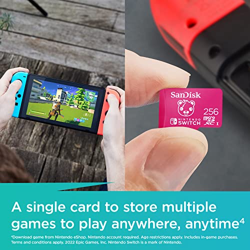 SanDisk 256GB Fortnite microSDXC card for Nintendo Switch, Nintendo-licensed memory card