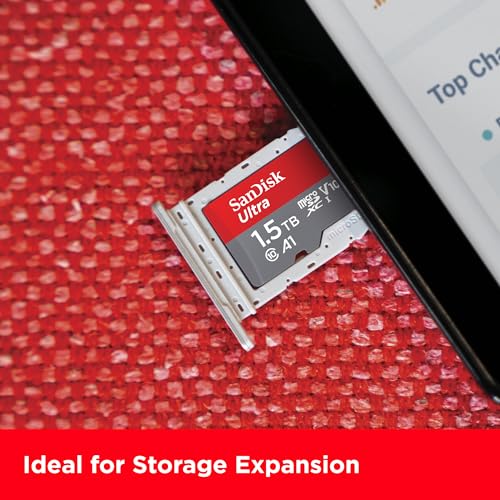 SanDisk 1.5TB Ultra microSDXC card + SD adapter up to 150 MB/s with A1 App Performance, UHS-I, Class 10, U1