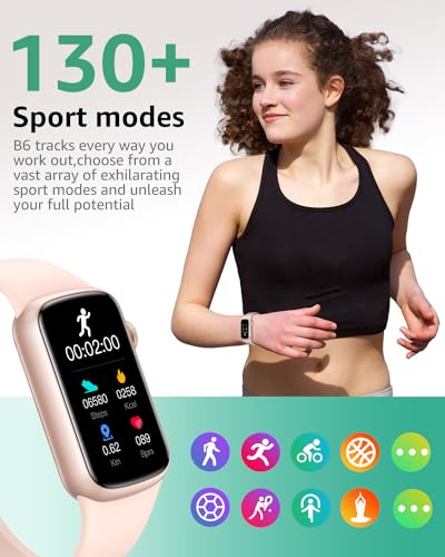 Smart Watch for Women Men Kids,Fitness Tracker Watch with 1.47"Full Screen, 24/7 Heart Rate Sleep Monitor,130+ Sport Modes Smartwatch,IP68 Waterproof Pedometer Activity Traker for Android iOS