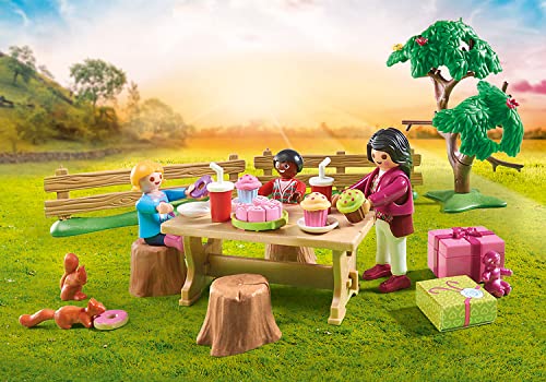 Playmobil 70997 Country Pony Farm Birthday Party, horse toys, fun imaginative role play, playsets suitable for children ages 4+