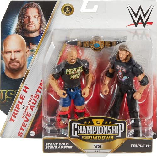 Mattel WWE Championship Showdown Stone Cold Steve Austin & Triple H 2-Pack, HTW03