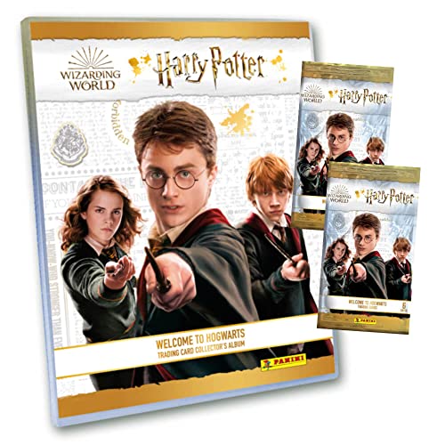 Panini Harry Potter Cards - Welcome to Hogwarts Trading Cards - Trading Cards Series 2 - Card Selection (1 Collector's Folder + 2 Boosters)