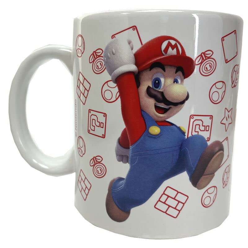 Nintendo 129570 Super Mario Bros Cup + Piggy Bank Set, Multicoloured