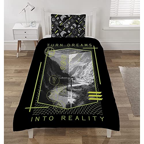 Microsoft Xbox “Reality Design” Duvet Cover & Pillowcase Set - Single Or Double (Single)