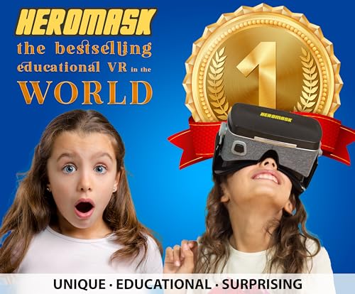 VR Headset + Maths educational games [times tables subtraction…] for kids 5 6 7 8…12 years old [Fun games] VR Maths set [3D glasses] Cool for girls and boys Learning toys