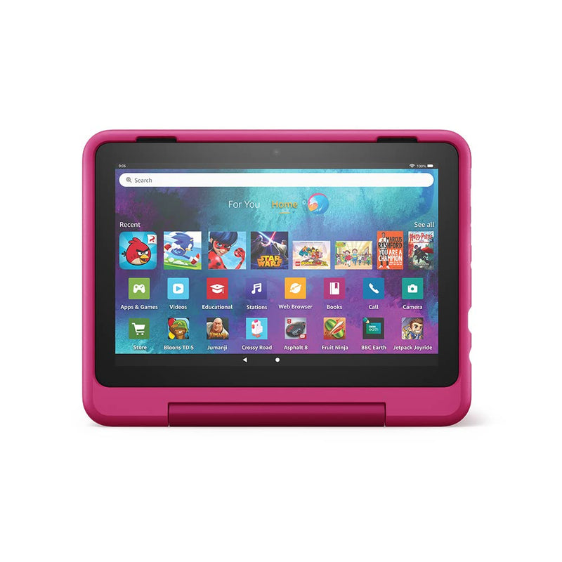 Amazon Fire HD 8 Kids Pro tablet | 8-inch HD display, ages 6–12, 30% faster processor, 13-hour battery life, Kid-Friendly Case, 32 GB, 2022 release, Rainbow Universe