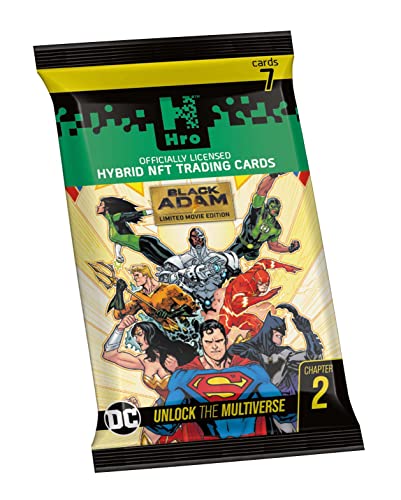 HRO DC Comics Unlock The Multiverse Chapter 2: Flowpack, Hybrid NFT, 7 Trading Cards Pack