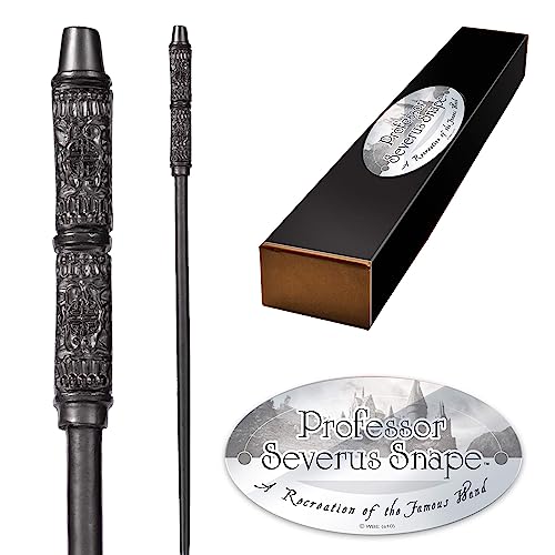 The Noble Collection - Professor Severus Snape Character Wand - 13in (33.5cm) Harry Potter Wand With Name Tag - Harry Potter Film Set Movie Props Wands