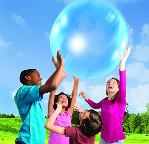 Wubble Super Bubble Ball - Blue | Looks Like a Bubble, Plays Like a Ball! | Inflates to 80cm Tall | Pump not Included | Outdoor Garden Toys | Ages 6+