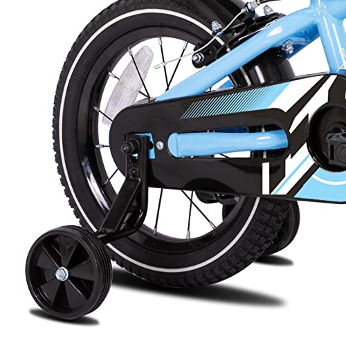 STITCH 14 Inch Kids Bike for 3-5 Ages Boys, 14" Wheels Bike for Boys With Stabilisers, Blue…