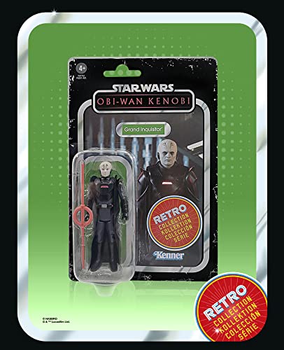 Star Wars Hasbro Retro Collection Grand Inquisitor Toy 3.75-Inch-Scale Obi-Wan Kenobi Figure, Kids Ages 4 and Up, Multicolor, One Size (F5773)