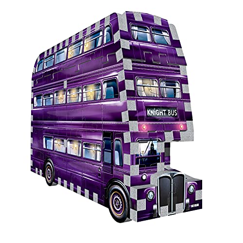 Wrebbit3D | Harry Potter: Mini Knight Bus (130pc) | 3D Puzzle | Ages 12+