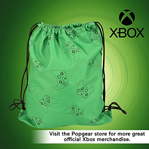 Popgear Xbox Controller Gym Bag, Kids, One Size, Forest Green, Official Merchandise