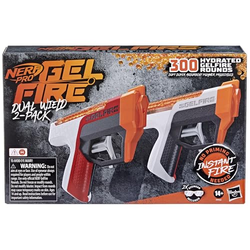 Nerf Pro Gelfire Dual Wield Pack, 300 Hydrated Gelfire Rounds