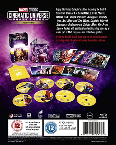 Marvel Studios Cinematic Universe: Phase Three - Part Two [Blu-ray] [2019] [Region Free]