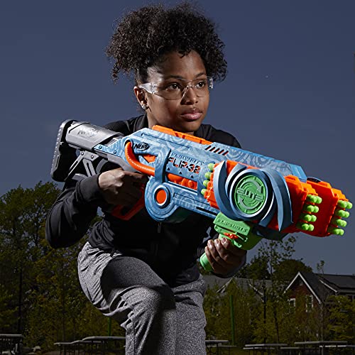 NERF Elite 2.0 Flipshots Flip-32 Blaster with 32 Dart Barrels That Flip to Double Your Firepower, 32-Dart Capacity, 32 Elite Darts