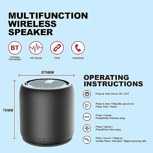 FAYAZ Portable Wireless Speaker with Bluetooth,24-Hour Playtime 10M Bluetooth Range, Wireless Speaker with Enhanced Bass, IPX4 Waterproof Bluetooth 5.0 for Outdoor, Sport,Travel,Home