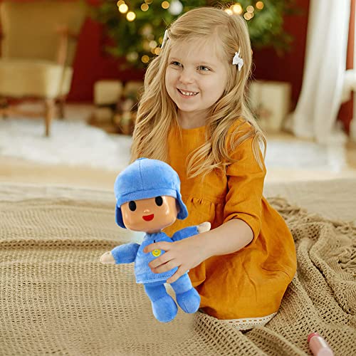 FISAPBXC Pocoyo Soft Plush Toy Cute Pocoyo Plush Doll Soft Stuffed Collectable Birthday Christmas Toys Gifts Home Decoration Suitable for Boys Girls Kids 26cm