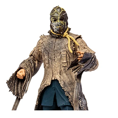 McFarlane Toys 7-Inch DC Dark Knight Trilogy Scarecrow Action Figure with 22 Moving Parts, Collectible DC Figure, Unique Collectible Character Card, includes 1/4 pieces to assemble Bane, Ages 12+