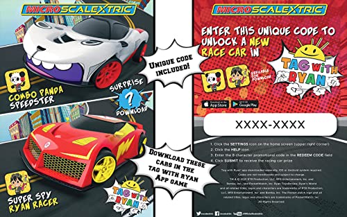 Micro Scalextric - Ryan’s World Race with Ryan World Tour - Amazon Exclusive