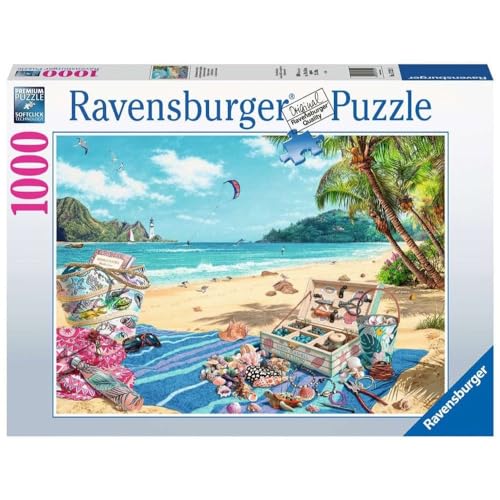 Ravensburger The Shell Collector on the Beach 1000 Piece Jigsaw Puzzles for Adults and Kids Age 12 Years Up , 27 x 20