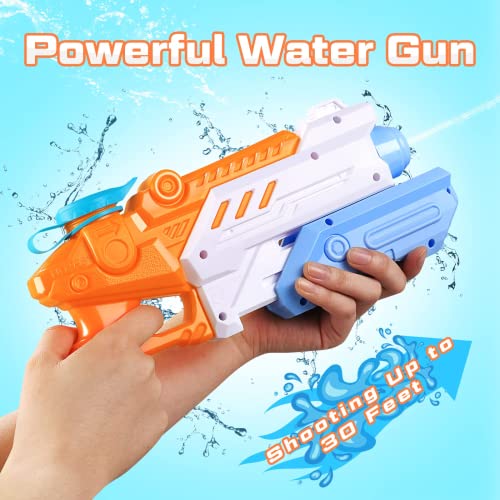 Water Gun for Kids Adults - 4 Pack Water Pistol Super Water Blaster Soaker Squirt Guns Long Range Shooting Game Summer Swimming Pool Garden Party Favor Beach Water Fighting Outdoor Toys for Girl Boy