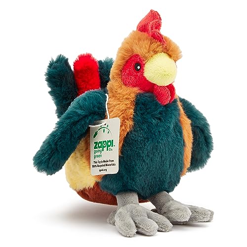 Zappi Co Ultra Soft Cockerel Plush Toy (24 cm Length) - 100% Recycled, Eco-Friendly, Newborn Gift, Realistic Lifelike