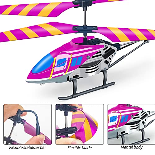 YongnKids Remote Control Helicopter, Helicopter Toy for Boys Girls, 3.5 CH & Gyroscope & LED Lights Indoor Outdoor Games Easy to Control for Beginner, Rc Helicopter for Kids Christmas Birthday Gifts