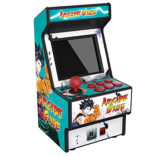 Mini Arcade Machine, Handheld Games Console with 156 Classical Games, 2.8” Full Colour Screen, Rechargeable Battery Mini Retro Game Player Support for Connecting TV, Present for Kids and Adult