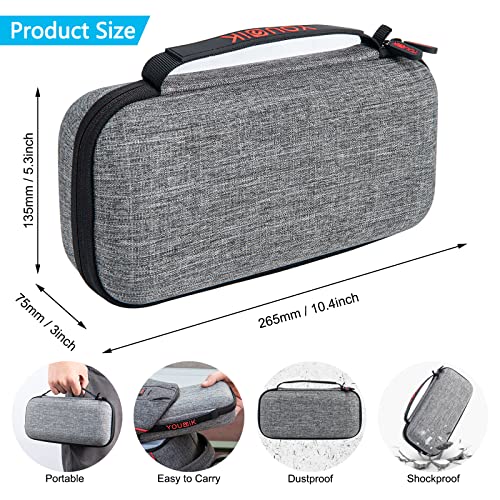 Carrying Storage Case for NS Switch/Switch OLED, Younik Large Storage Case for Switch Console & Accessories