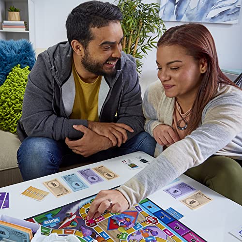 Hasbro Gaming The Game of Life Game, Family Board Game for 2 to 4 Players, for Kids Ages 8 and Up, Includes Colourful Pegs