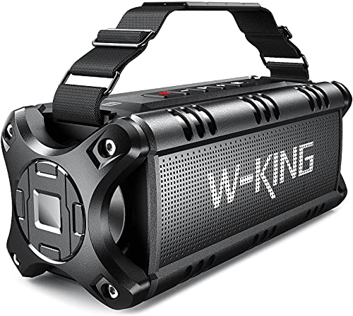 W-KING Bluetooth Speaker, 50W Speakers Wireless Bluetooth 5.0 With Deep Bass, IPX6 Waterproof Loud Bluetooth Speaker With 40H Playback/Two Portable Speakers Pairing/TF Card/EQ/NFC for Outdoor Party
