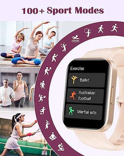 RUIMEN Smart Watch for Women Men Smart Watches with Call Function Fitness Tracker Watch with Heart Rate Monitor Pedometer Oximeter Sleep Tracker Waterproof Smartwatch Answer/Make Calls for Android iOS