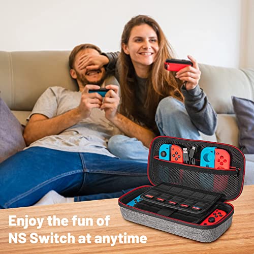 Carrying Storage Case for NS Switch/Switch OLED, Younik Large Storage Case for Switch Console & Accessories
