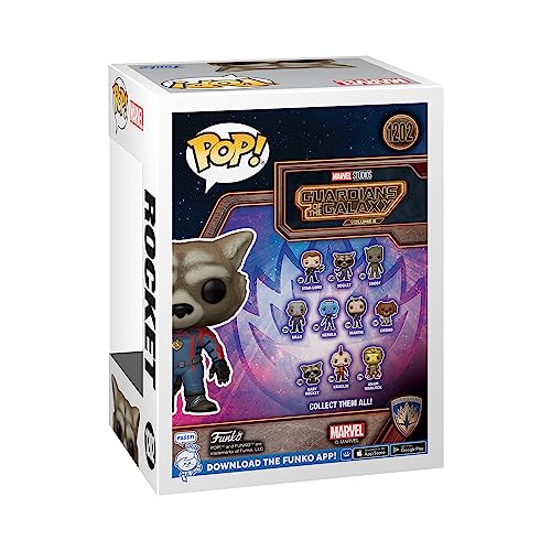 Funko POP! Vinyl: Marvel - Guardians Of the Galaxy 3 - Rocket Raccoon - Collectable Vinyl Figure - Gift Idea - Official Merchandise - Toys for Kids & Adults - Movies Fans