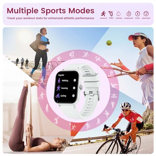 Smartwatch Fitness Watch with Bluetooth Call: 1.83”Smart Watch for Women Men with Heart Rate Oxygen Blood Pressure Sleep Tracker 123 Sports Step Counter Waterproof Activity Trackers for Android iOS