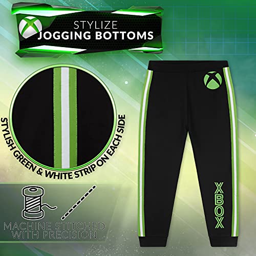 Xbox Boys Tracksuit Bottoms, Boys Joggers, Gaming Gifts 7-15 Years (Black, 9-10 Years)