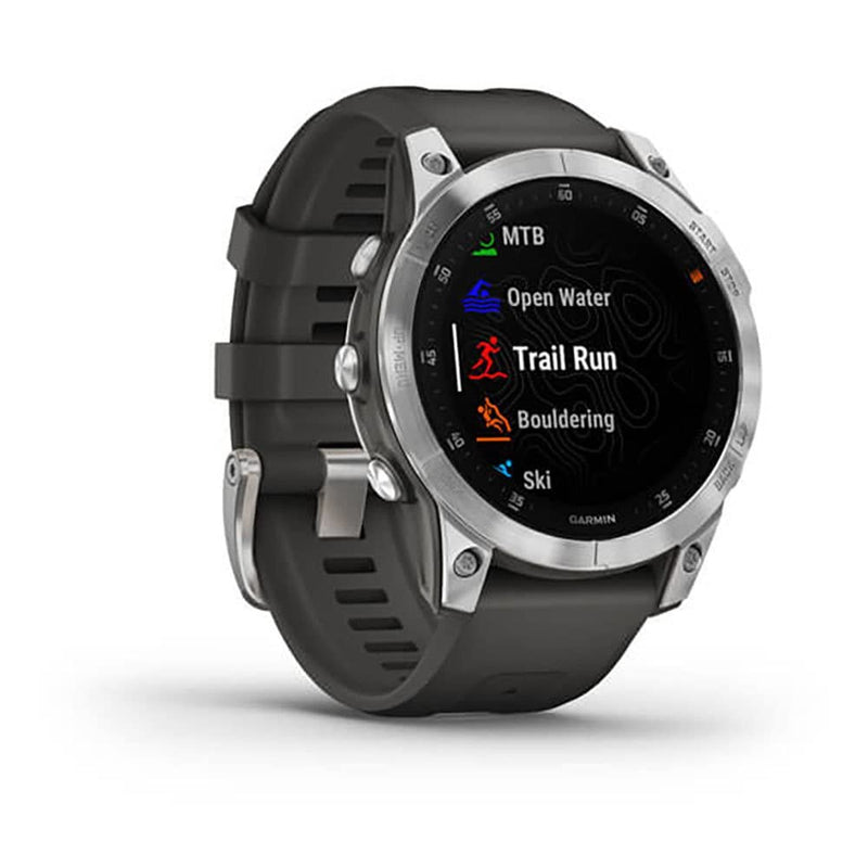 Garmin epix Gen 2 Premium Multisport GPS Smartwatch, AMOLED Touch Screen, Advanced Health and Training Features, Adventure Watch with up to 16 days battery life, Slate Steel and Black