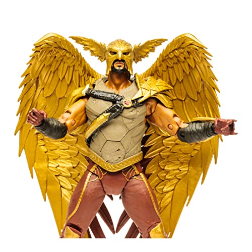 McFarlane Toys, 7-Inch DC Black Adam Hawkman Action Figure with 22 Moving Parts, Collectible DC Black Adam Movie Figure with Stand Base and Unique Collectible Character Card – Ages 12+