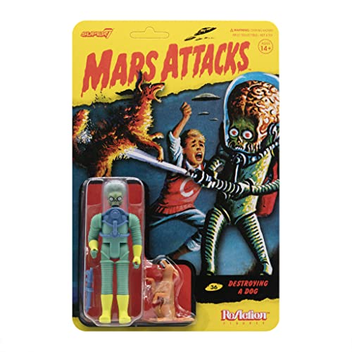 Super7 - Mars Attacks - Alien + Burning Dog