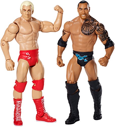 WWE Wrestling Toy - Wrestlemania 6 Inch Deluxe Action Figure 2 Pack - Rick Flair vs The Rock