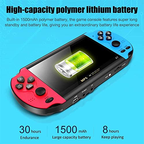 Handheld Game Console, Retro Games Console Built-in 10000+ Classic Games, 4.1-inch TFT LCD Screen, 10 Emulators, Handheld Emulator Console Support TV Output Video Music eBook