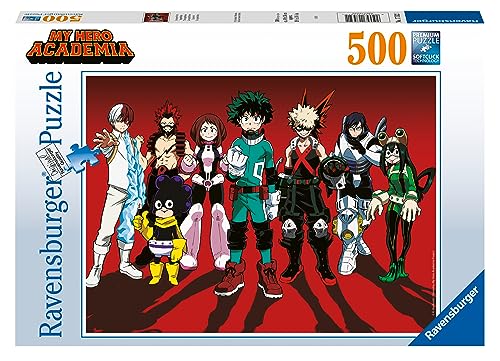 Ravensburger 17532 My Hero Academia Merch-500 Piece Jigsaw Puzzle for Adults and Kids Age 10 Years Up-Manga Gifts