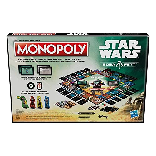 Hasbro Monopoly: Star Wars Boba Fett Edition Board Game for Children from 8 Years English Version