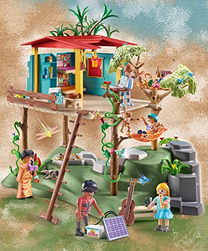 Playmobil 71013 Wiltopia Amazon Rainforest Treehouse, collectable animal toy, educational toys, sustainable toy, fun imaginative role play, playsets suitable for children ages 4+